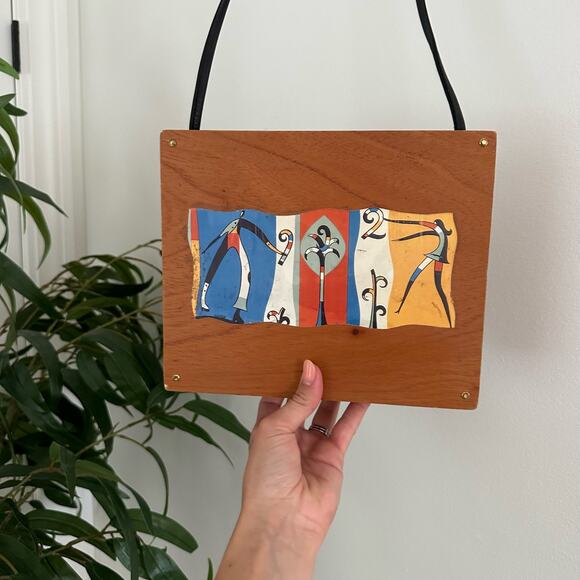 Sancho Panza Wood Cigar Box With Leather Strap Brown - Picture 3 of 11